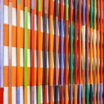 The wall of the Museum Brandhorst in Munich, Bavaria.