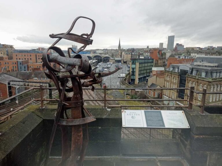The view from the top of Newcastle Castle.