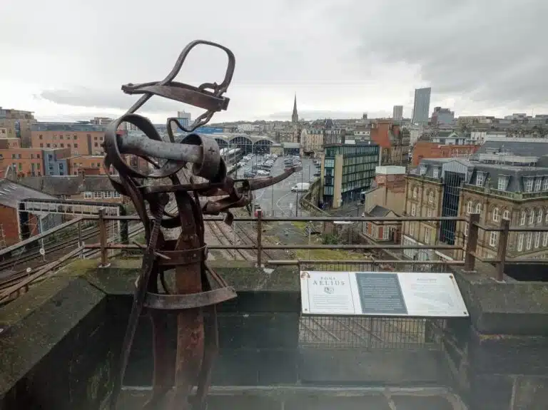 The view from the top of Newcastle Castle.