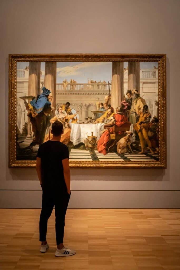 Inside the NGV International, Melbourne.