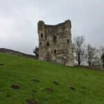 The keep of Peveril Castle in Castleton, Derbyshire.