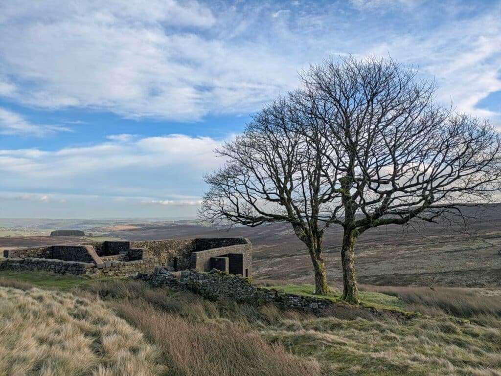 Top Withens on Haworth Moor, West Yorkshire.