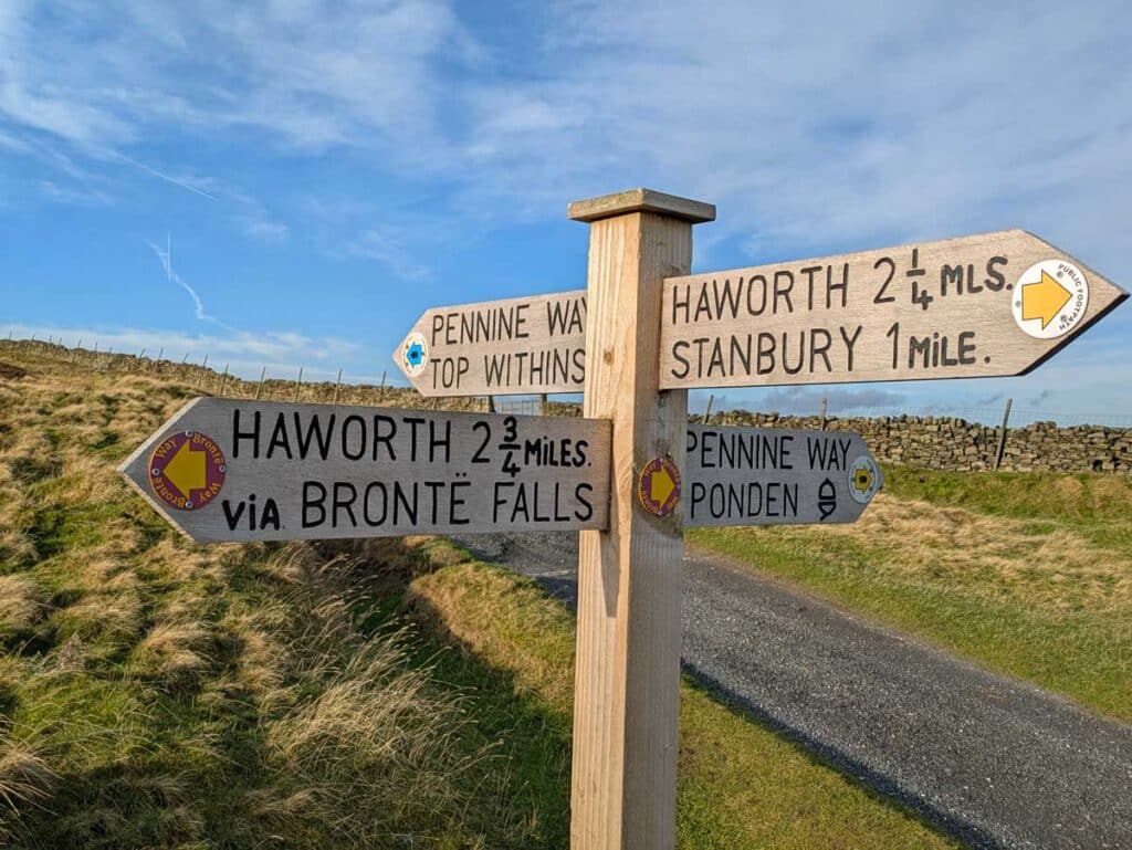 The signposting on the short walk to Top Withens is fairly good.