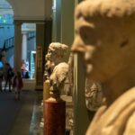 Statues inside the Ashmolean Museum, Oxford.