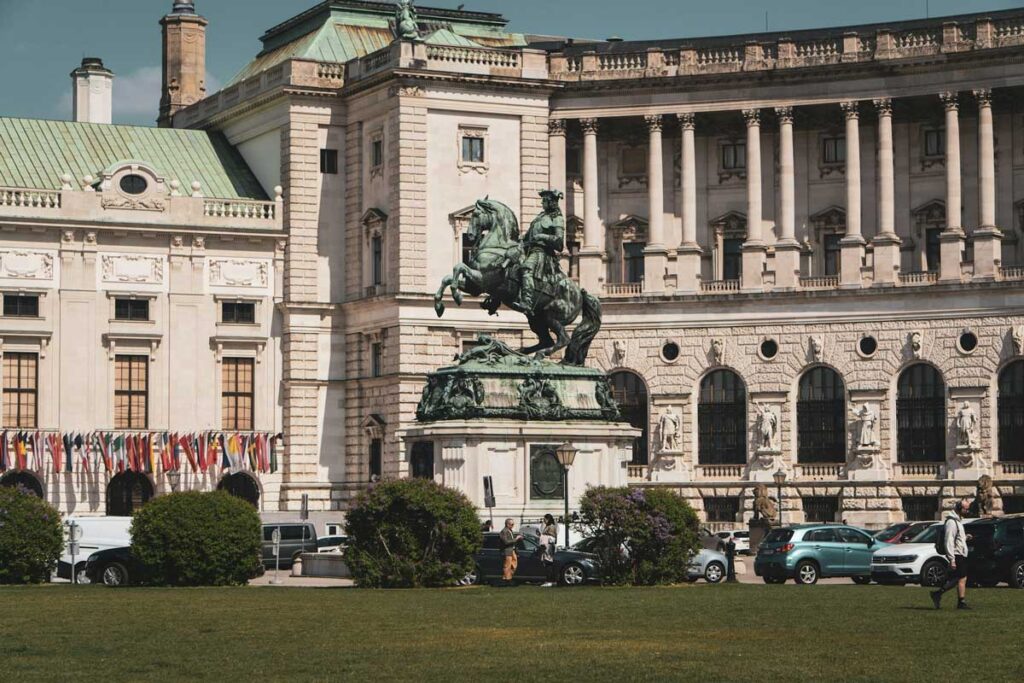 The Imperial Palace (Hofburg) in Vienna, home of the Imperial Apartments.
