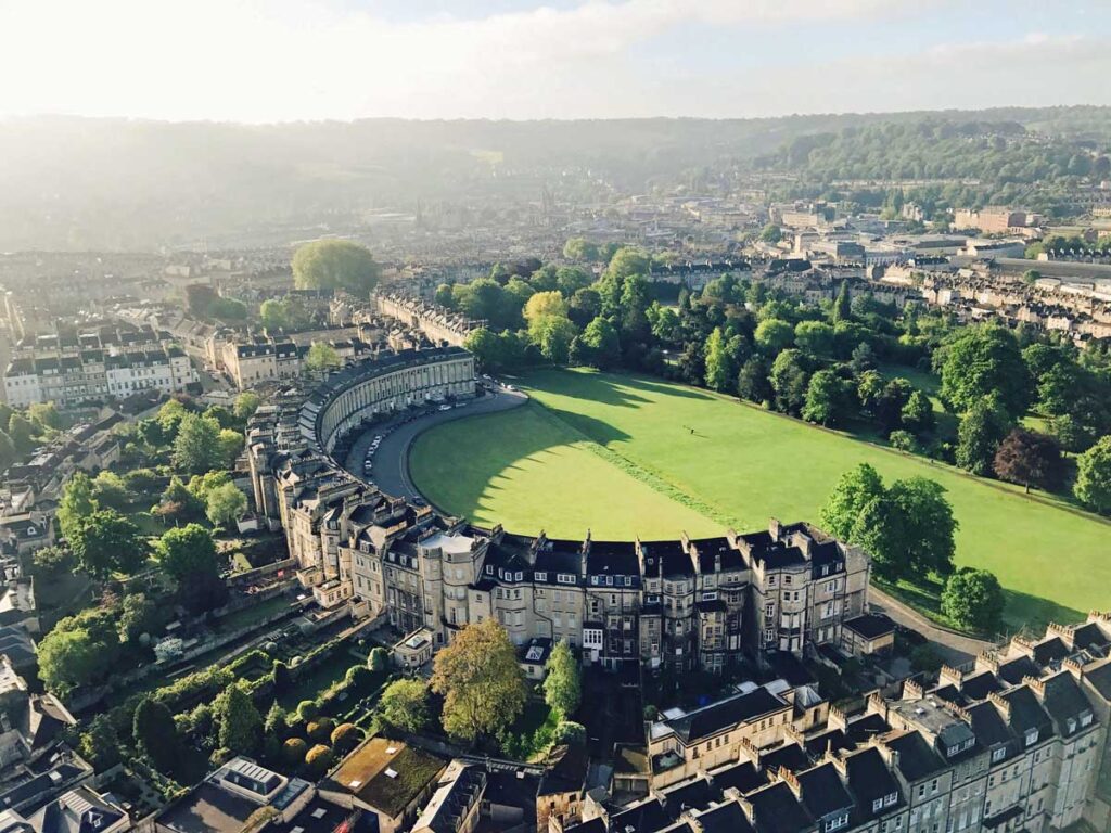 Royal Crescent in Bath, Somerset.