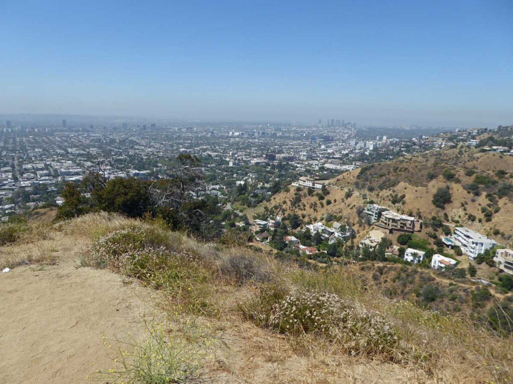 Views from Runyon Canyon in Los Angeles.