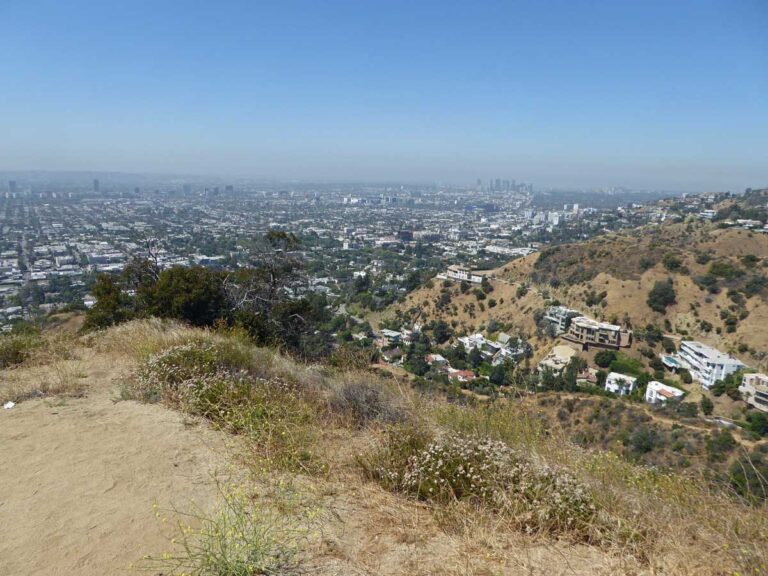 Views from Runyon Canyon in Los Angeles.