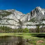 Yosemite Falls in Yosemite National Park, California.