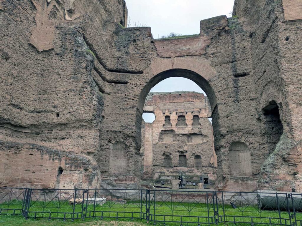 The Baths of Caracalla in Rome, Italy.