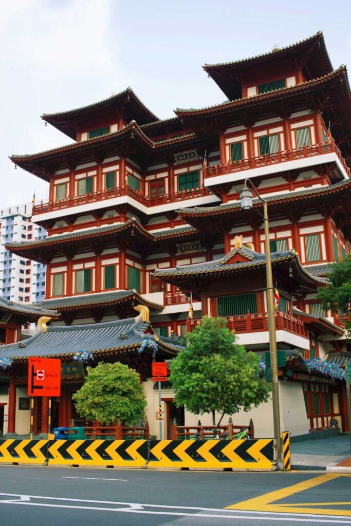 The Buddha Tooth Relic Temple in Singapore's Chinatown.