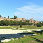 The Circus Maximus in Rome, Italy.