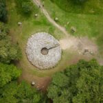 The Clava Cairns near Inverness in the Scottish Highlands.