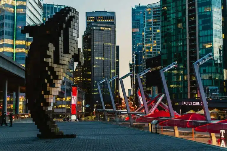 Douglas Coupland's Digital Orca in Vancouver, Canada.