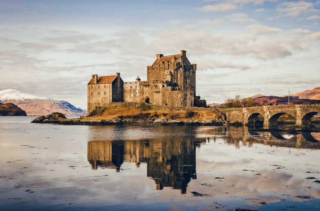 Eilean Donan Castle in the Scottish Highlands.