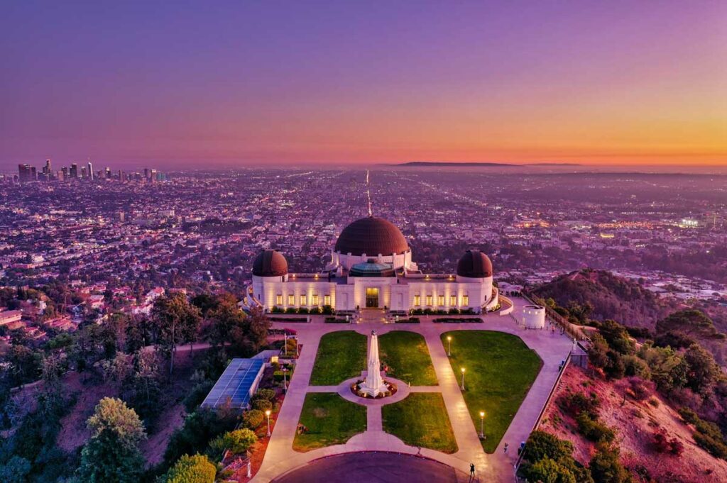 Griffith Observatory in Los Angeles, California.