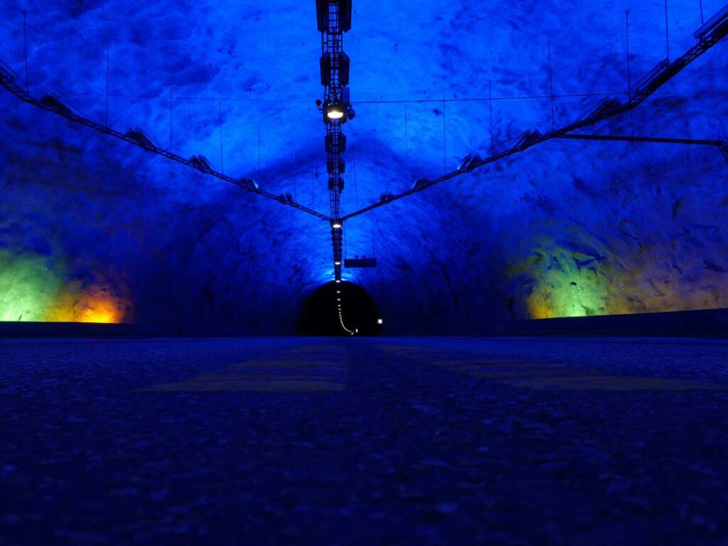 The Laerdal Tunnel in Norway.