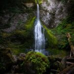 Marymere Falls in Olympic State Park, Washington,