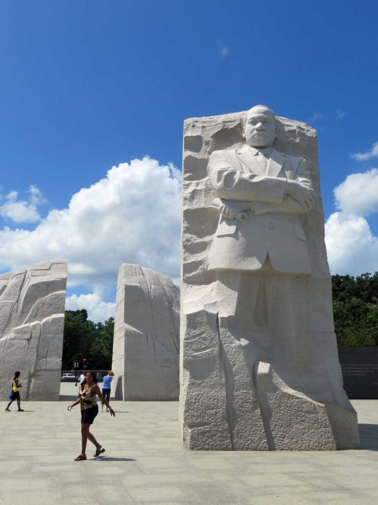 The Dr Martin Luther King Jr Memorial in Washington DC.