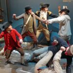 Intense action inside Philadelphia's Museum of the American Revolution.