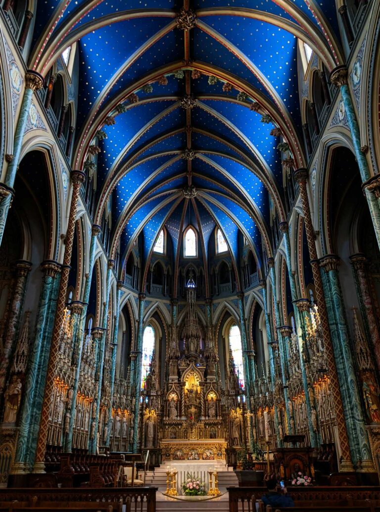 The Notre-Dame Basilica of Montreal.