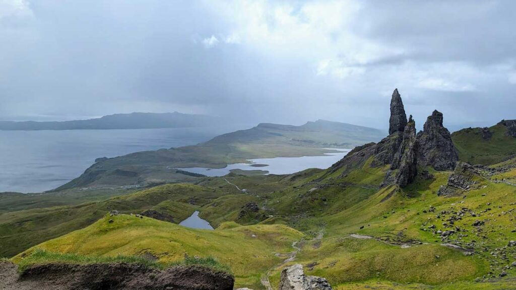 The Old Man of Storr on the Isle of Skye, Scotland.