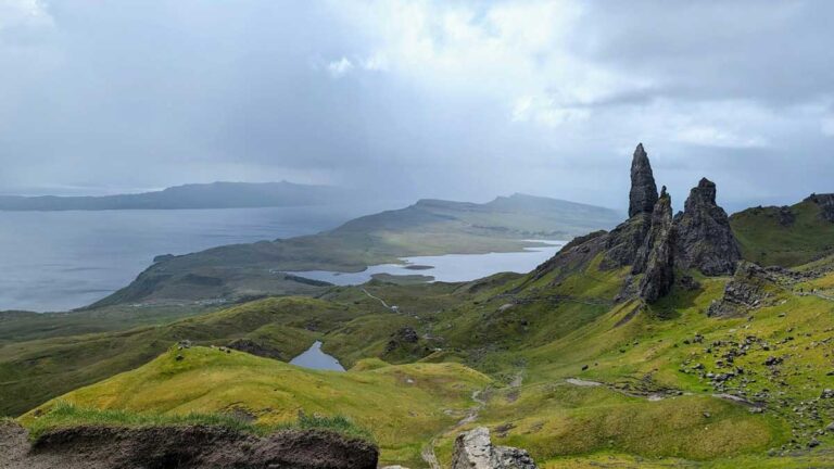 The Old Man of Storr on the Isle of Skye, Scotland.