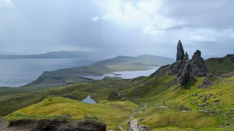 The Old Man of Storr on the Isle of Skye, Scotland.