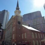 The Old South Meeting House in Boston, Massachusetts.