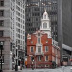The Old State House in Boston, Massachusetts.