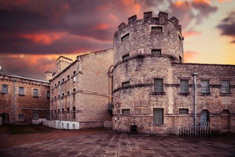 Oxford Castle and Prison in Oxford, South-East England.