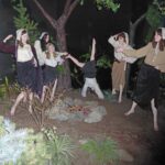 One of the scenes inside the Salem Witch Museum,