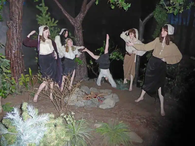 One of the scenes inside the Salem Witch Museum,