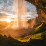 The Seljalandsfoss waterfall in southern Iceland.