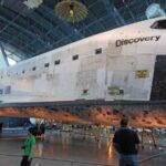The space shuttle Discovery at the Steven F. Udvar-Hazy Center in Chantilly, Virginia.