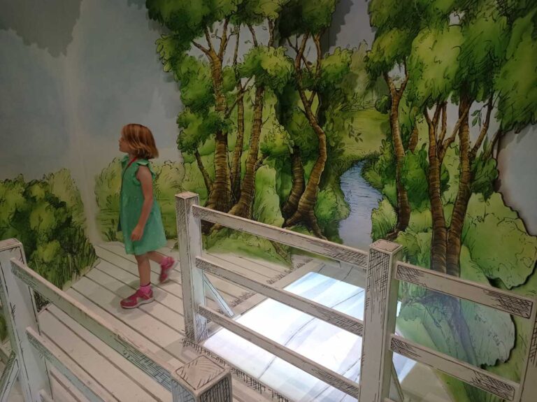 Exploring the Story Museum in Oxford, South-East England.