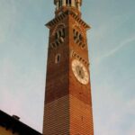 The Torre dei Lamberti in Verona, Italy.