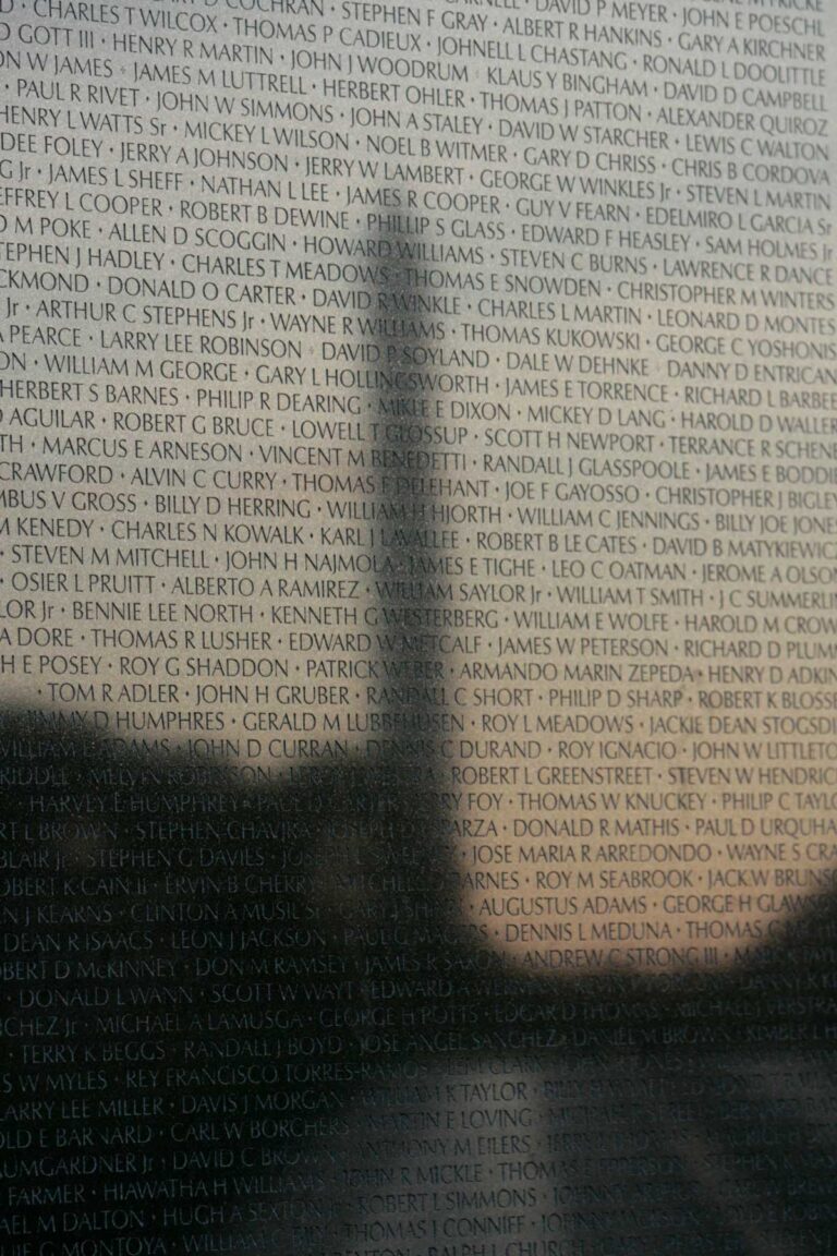 The Vietnam Veterans Memorial on the National Mall, Washington DC.