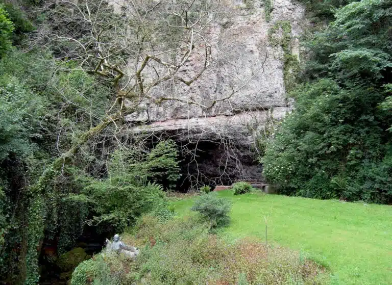 The Wookey Hole Caves in Wells, South-West England.