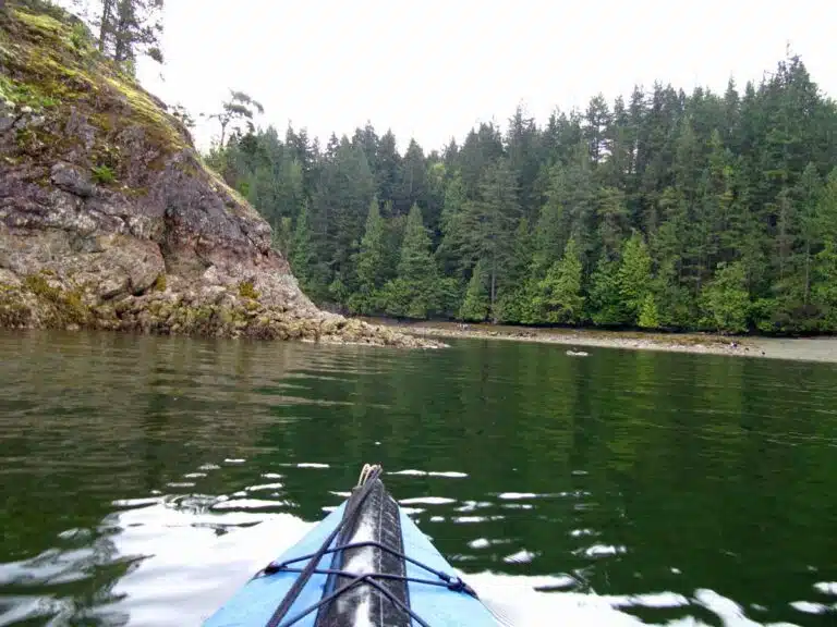 Kayaking on Indian Arm, Vancouver.