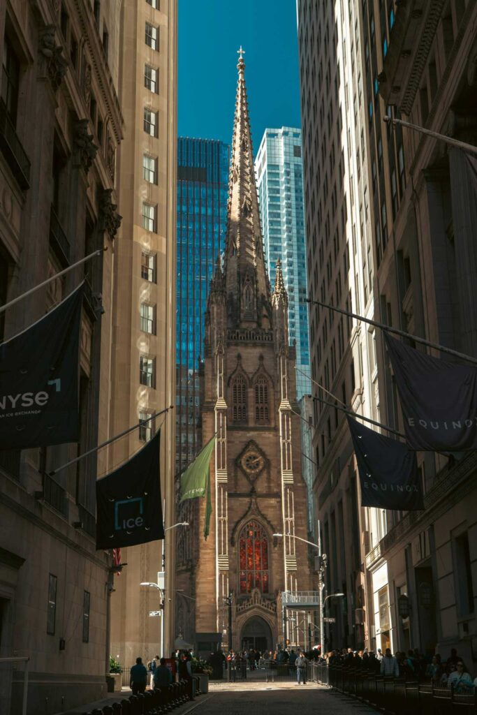 Trinity Church in Manhattan, New York City.