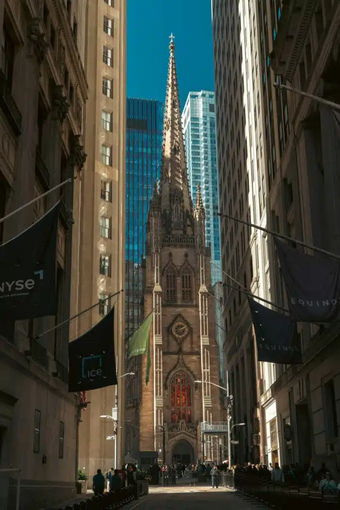 Trinity Church in Manhattan, New York City.
