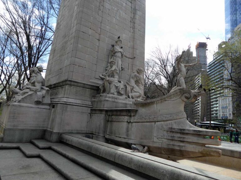 The USS Maine Monument in Central Park, New York City.