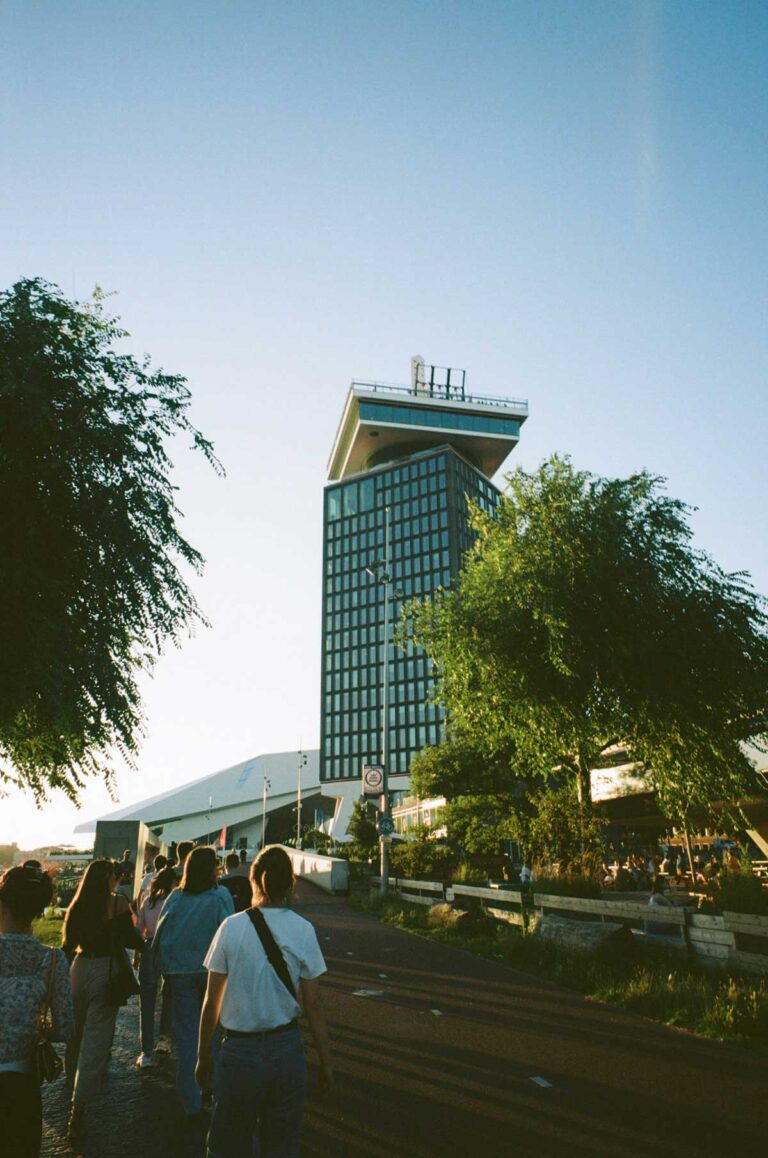 The A'DAM Lookout on top of the A'DAM Tower in Amsterdam, the Netherlands.