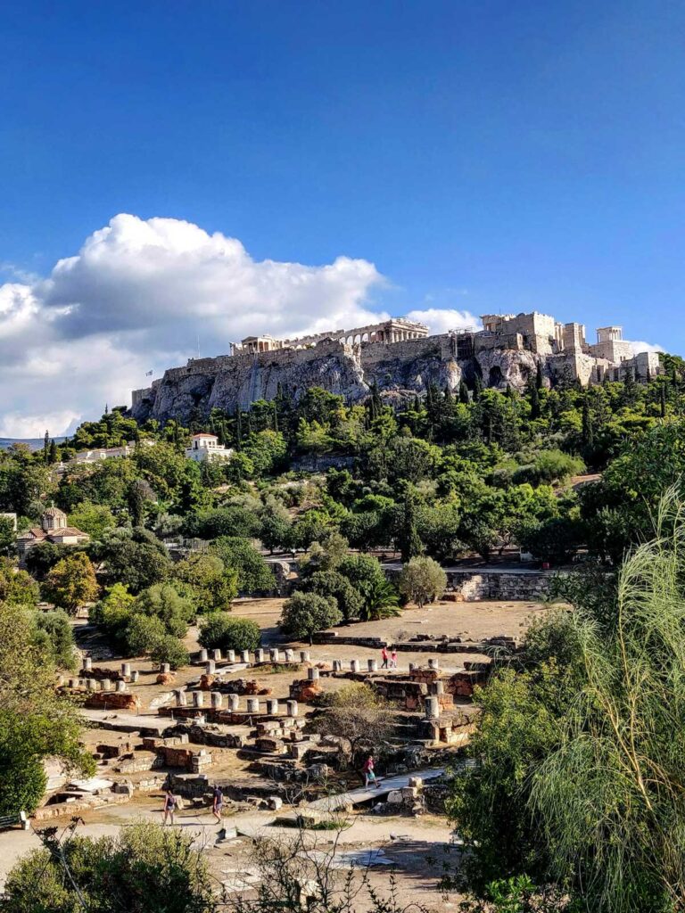 The Ancient Agora of Athens, Greece.