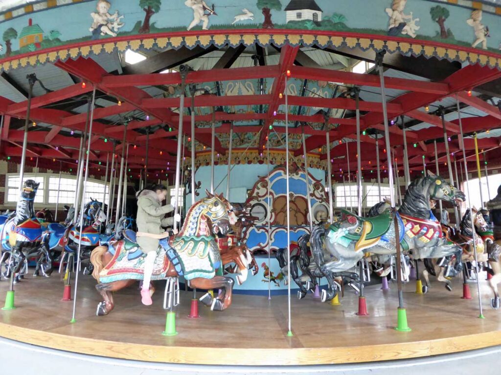 The Central Park Carousel in Central Park, New York City.