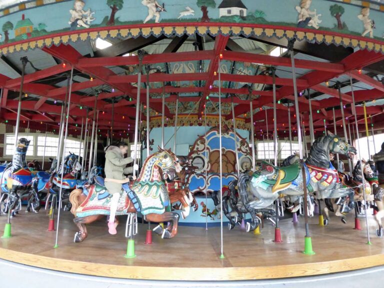 The Central Park Carousel in Central Park, New York City.