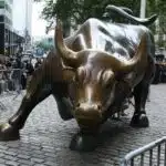 The Charging Bull Statue in New York City.