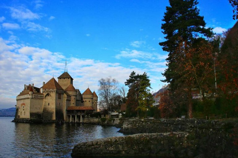 Chillon Castle near Montreux, Switzerland.