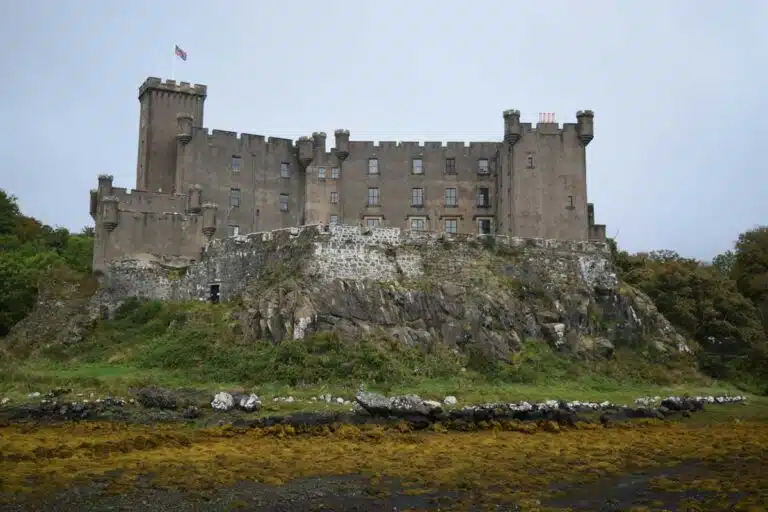 Dunvegan Castle on the Isle of Skye, Scotland.